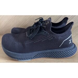 Flux Footwear Men's Adapt Run Black Gum Athletic Barefoot Knit Shoe Sz M6.5, W8